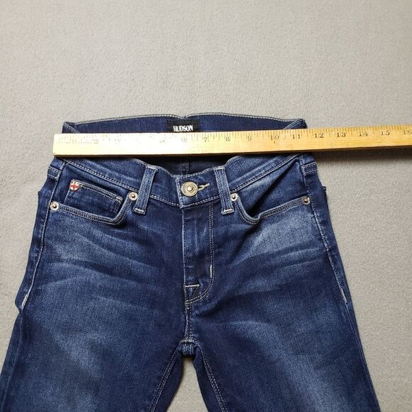Hudson Krista Crop Super Skinny Released Hem Jeans Sz 24 - Picture 13 of 14